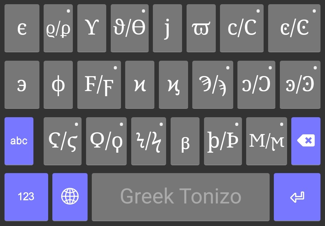 Ἀρχαϊκοὶ χαρακτῆρες